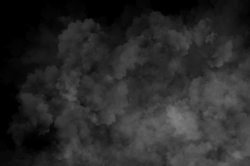 Fog or Smoke on black Background	