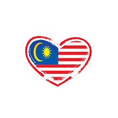 Malaysia flag, vector illustration on a white background.