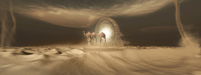 Portal on the desert © Melkor3D