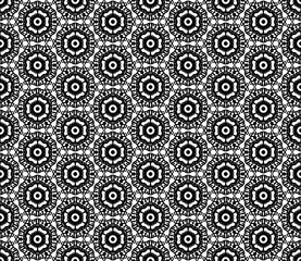 Abstract seamless kaleidoscope design background.