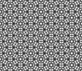 Abstract seamless kaleidoscope design background.