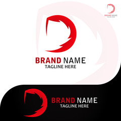 Obraz premium This logo has the letter D. This logo is suitable for use by companies that want their logo to be an initial logo. This logo can be used in various businesses and can also be used as an app logo.