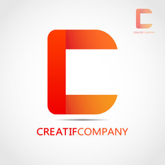 This logo is in the shape of letter C. This logo is suitable for use as the initial logo of a company or business entity. Can also be used as an application logo and various other businesses.