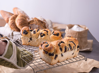 Homemade sourdough brown bread,freshly baked,whole wheat loaf