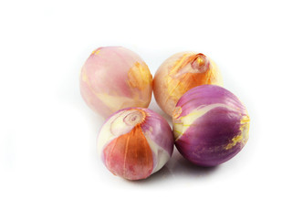 shallot isolated on white background - Thailand ingredient important for spicy food