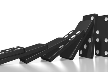 3D black dominoes