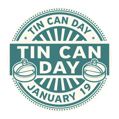 Tin Can Day,  January 19