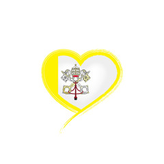 Vatican flag, vector illustration on a white background