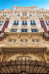 Obraz premium Modernist architecture in the city of Cartagena, Murcia, Spain.