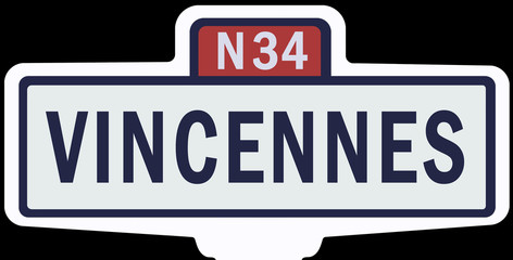 VINCENNES - Ancien panneau entrée d'agglomération