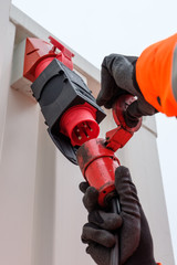 Starkstrom Anschlu&szlig; f&uuml;r Container