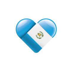 Guatemala flag, vector illustration on a white background