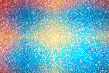 blue, red and vanilla  Abstract color pencil background illustration.