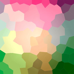 Illustration of abstract Green And Pink Big Hexagon Square background.