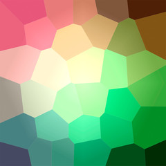 Illustration of green and red giant hexagon square background.