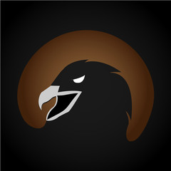 This logo has an eagle head. This logo is good for various businesses such as company logos and logos on applications. Can also be used for creative businesses, such as sticker logos and so on.