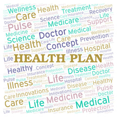 Health Plan word cloud.