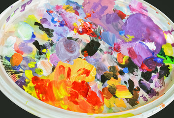 Fototapeta na wymiar Colorful painter palette