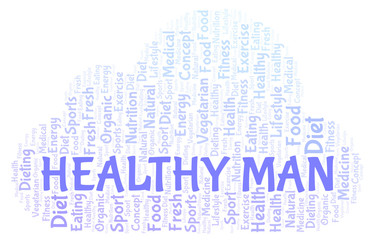 Healthy Man word cloud.