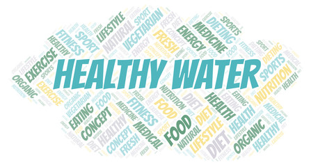 Healthy Water word cloud.