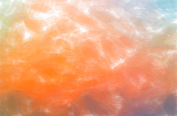 Illustration of abstract Orange And Brown Watercolor With Low Coverage Horizontal background.