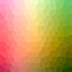 Fototapeta na wymiar Illustration of abstract Orange, Green, Blue, Yellow, Red Middle Size Hexagon Square background.