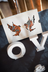 Table de mariage orange