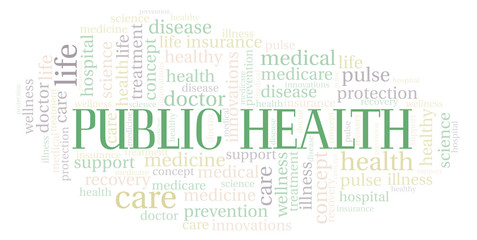 Public Health word cloud.