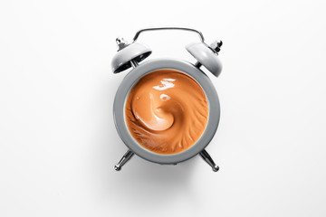 Alarm clock with tone cream instead of the dial.