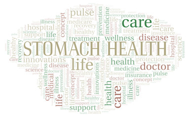 Stomach Health word cloud.