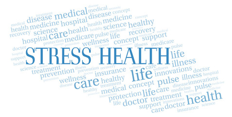 Stress Health word cloud.