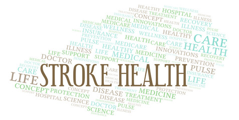 Stroke Health word cloud.