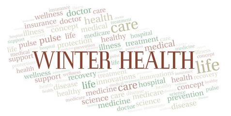 Winter Health word cloud.