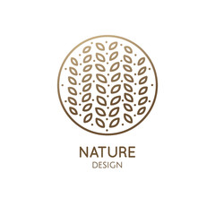 Tropical flower logo