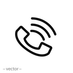Phone tube is ringing icon vector