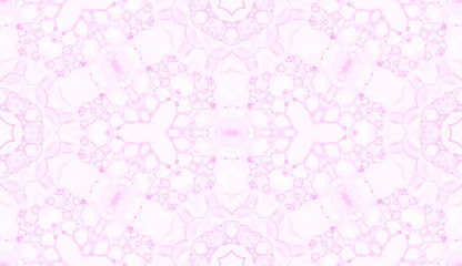 Pink seamless pattern. Amusing delicate soap bubbl