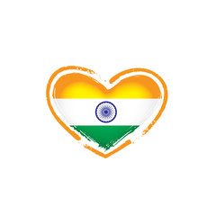 Fototapeta premium India flag, vector illustration on a white background