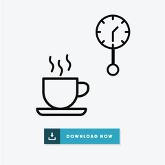 Coffee break vector icon