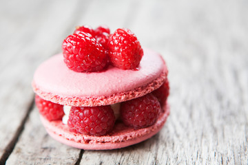 macaron fruits rouge framboise