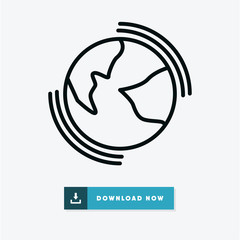 Earthquake vector icon