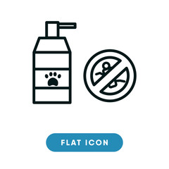 Anti flea vector icon
