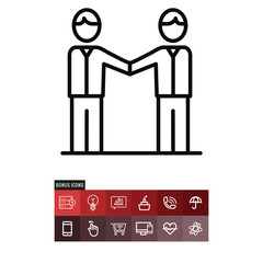 Businessmen vector icon