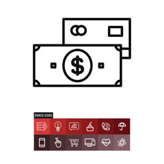 Credit card vector icon