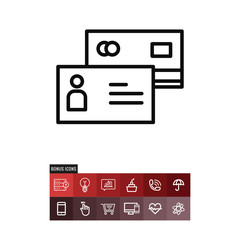 Credit card vector icon