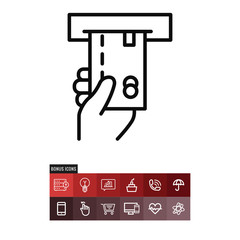 Credit card vector icon