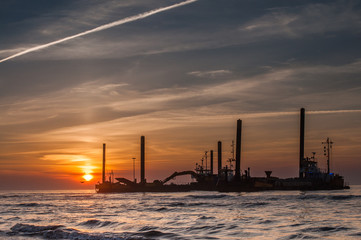 Kpüstenschutzschiff auf der Nordsee