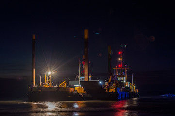Küstenschutzschiff auf derNordsee