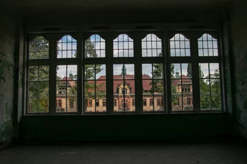 Photo sur Plexiglas Ancien hôpital Beelitz Ruines de Beelitz-Heilstätten Lieu perdu Berlin Brandebourg  
