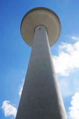 low angle view of tv or television tower against sky