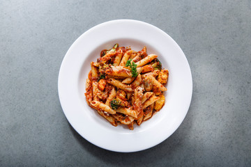 Penne Pasta in Tomato Sauce - Horizontal Image